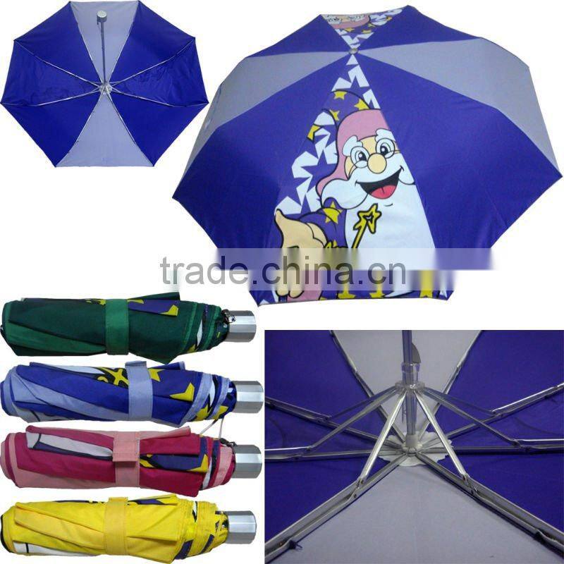 red 3 folding super mini lady fancy design umbrella