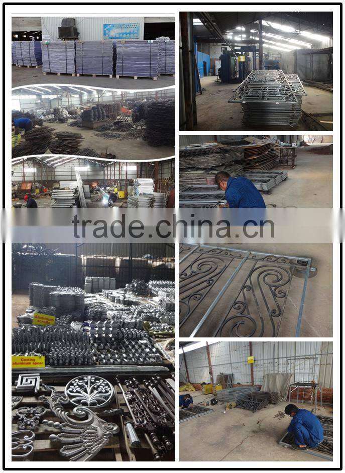 Cheap wrought iron fencing panels and metal fence gates for sale