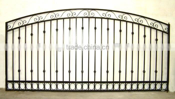 Best Seller supply wrought iron gate toppers, iron gate romania, iron gate design covered on alibaba online shopping