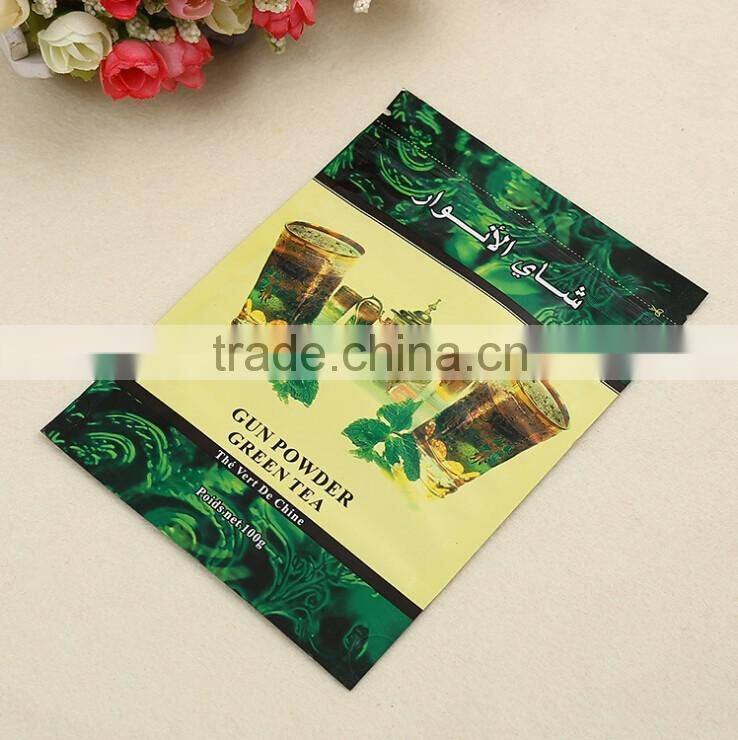 resealable poly green tea packaging pouch