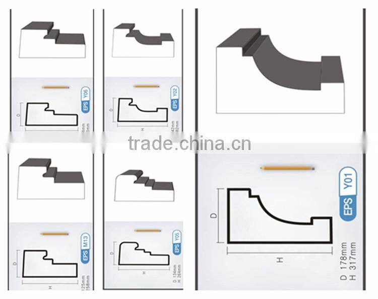 Polyurethane Fiberglass Cornice and Moulding