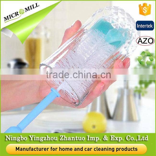 Mini tube cleaning brush cleaner, pp bristle percolator brush set