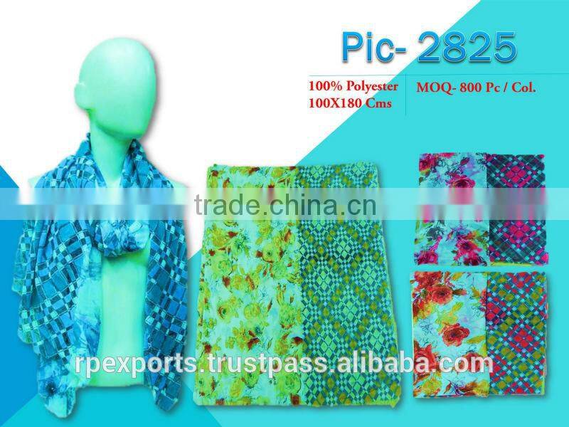 New fancy summer poly spun scarf