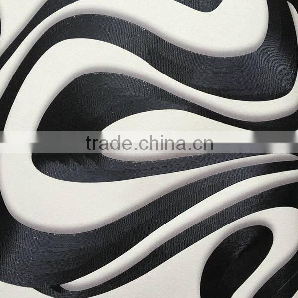 high quality 3d pvc wallpaper with new design