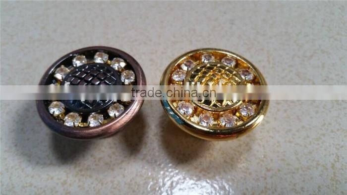 Shabby Zinc Alloy Furniture Knob and Crystal Cabinet Round Knobs and drawer glass Knob