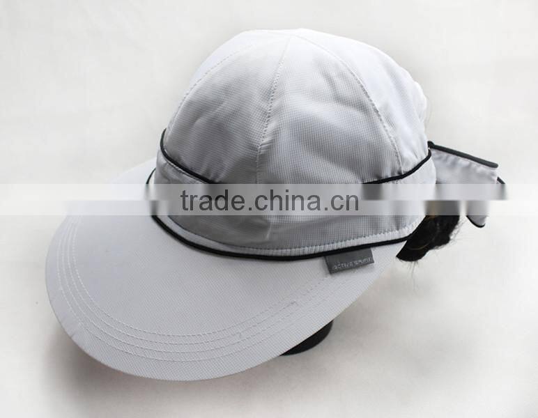 Plastic printing pvc sun visor Ladies Sun Visors With Beautiful Decorations