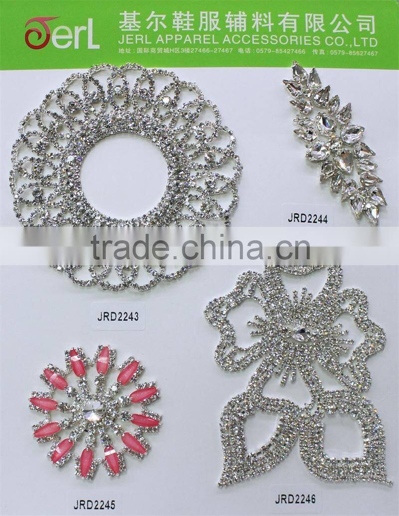 rhinestone bridal lace trimming for garment accessories