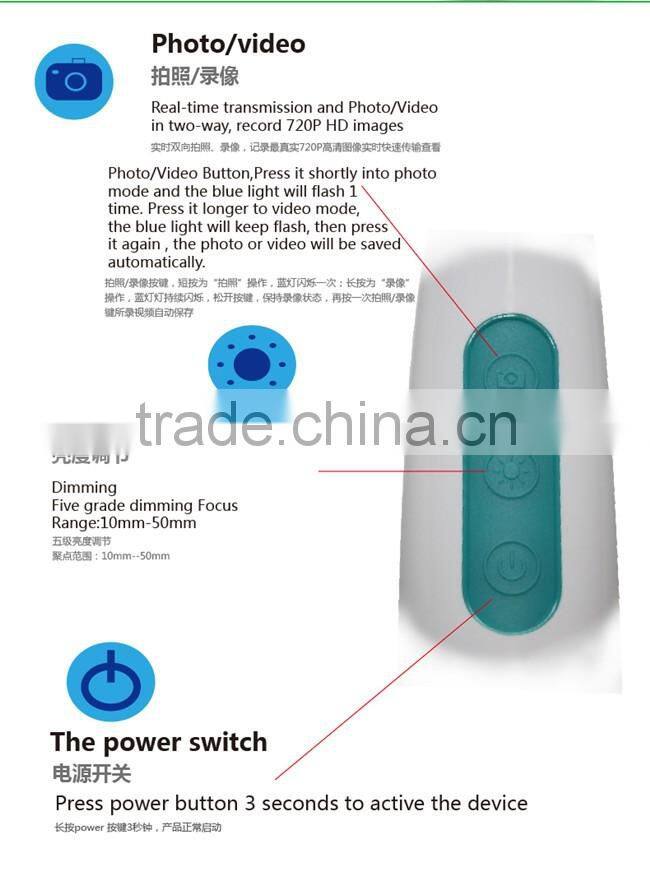 720P Wifi full hd dental intraoral dental intraoral camera wireless hidden camera