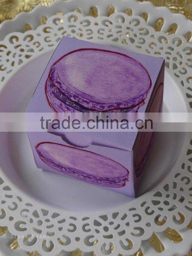 Square customized macaron packaging box wholesale