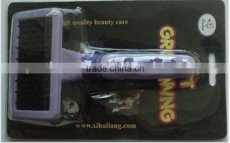 rubber needle pet grooming brush