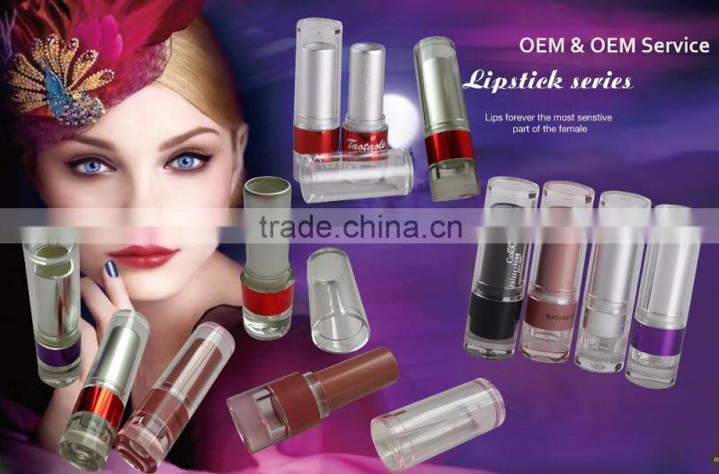 China supplier wholesale cosmetic packaging custom empty lipstick tube container