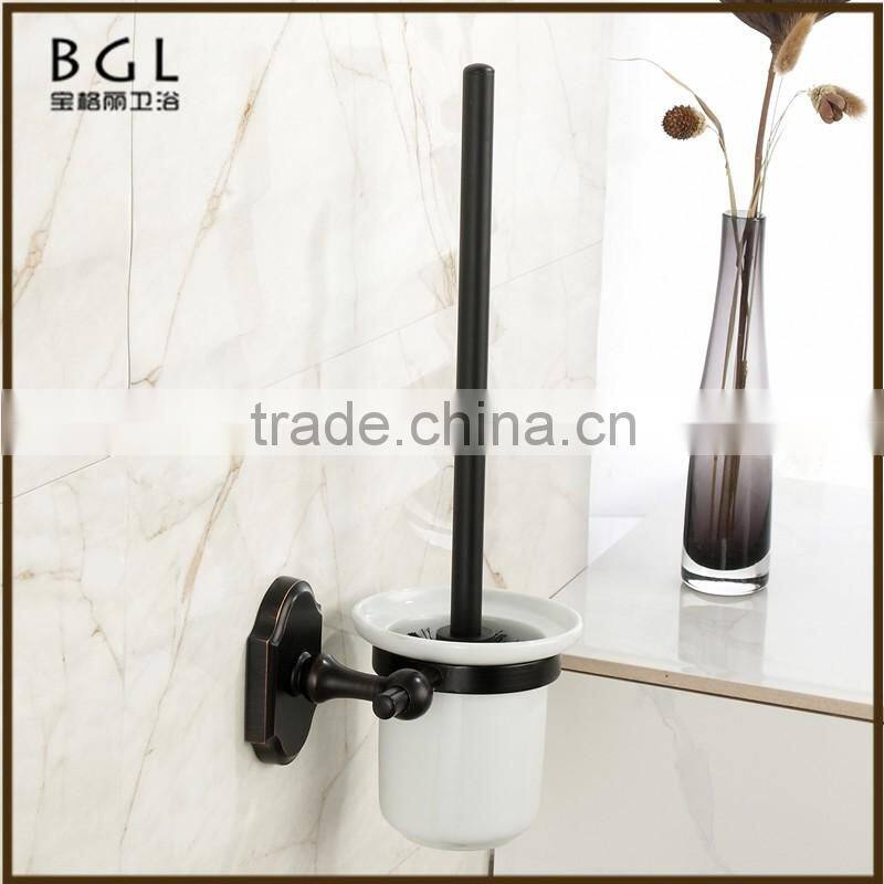 16250 wall-mounted toilet brush holder black bathroom accessories for American market