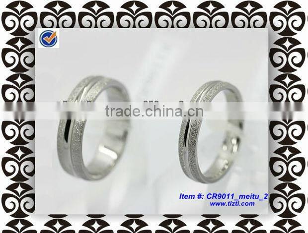 His & Hers Promise Ring Stainless Steel Couples Wedding Engagement Bands