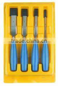4PCS Carbon Steel Wood carving chisel with olive handle