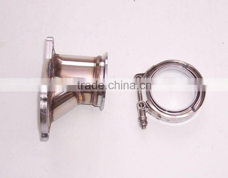 5 Bolt Turbo Downpipe Flange To 3" V Band Conversion Adaptor with V-band clamp kits