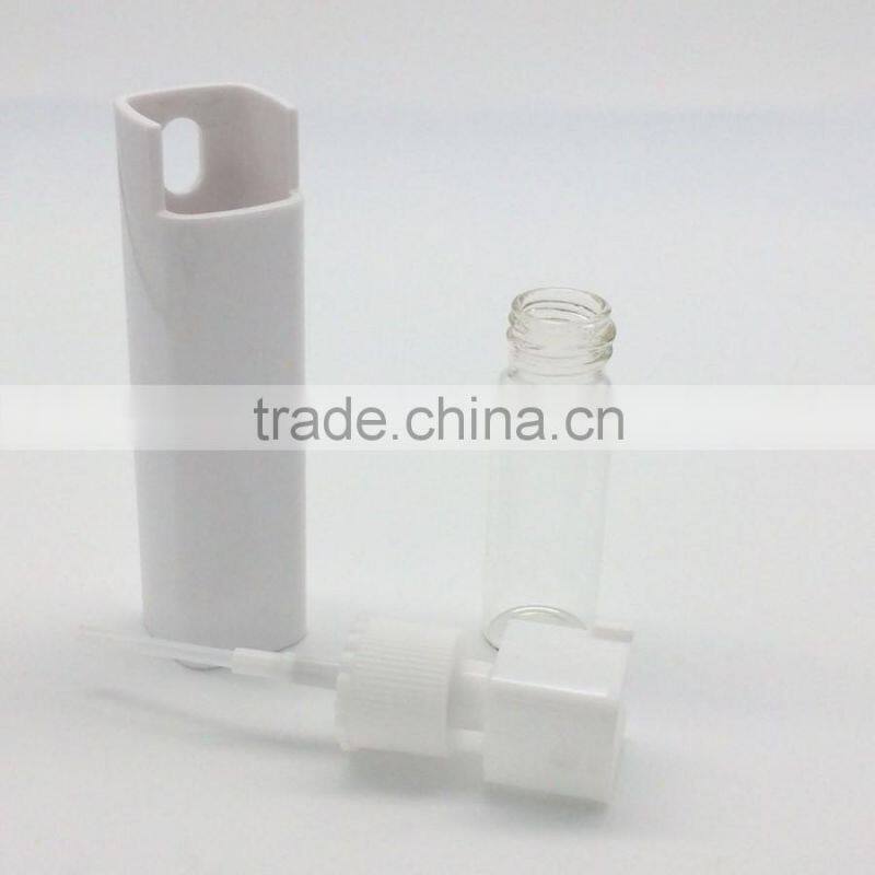10ml with glass plastic perfume sprayer bottle