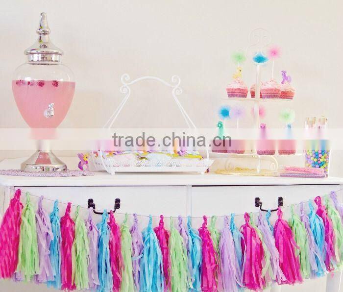 NEW Cinderella party decoration kit - 2 giant 36" balloons with tassels + 10 pom poms + tassel garland