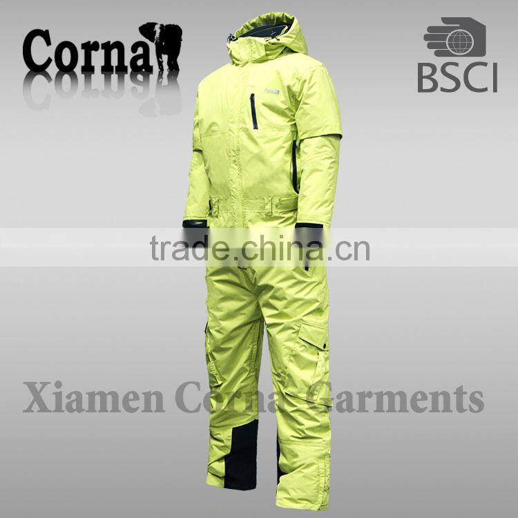 Unique design fashionable windproof ski suit one piece