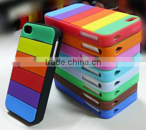 colorful silicone mobile phone case for iphone 5