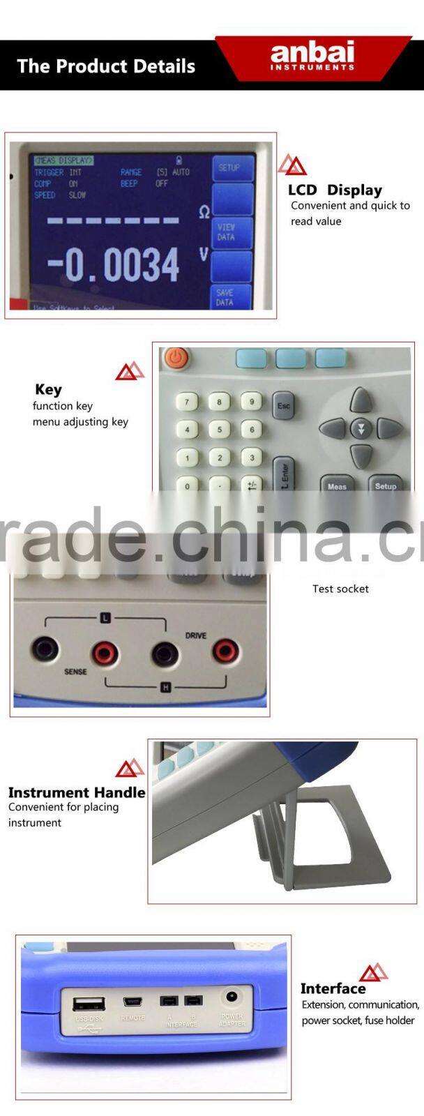 Hot Product AT528 Handheld Battery Tester for UPS Batteries with Mini-USB and Charging Interface