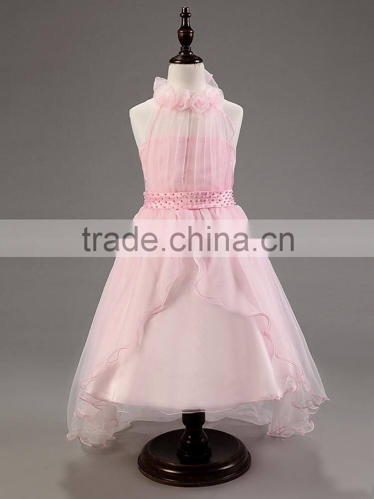 high quality girl's trailing wedding dress kids wedding dress summer flower girl dress skirt gauze white trailing skirt girls