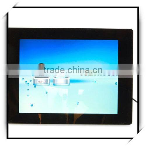 High resolution 12.1" Ratent LCD China Wholesale Digital Photo Frame Black