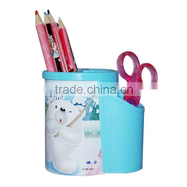 Beni Bear design Tinplate and PP pen holders
