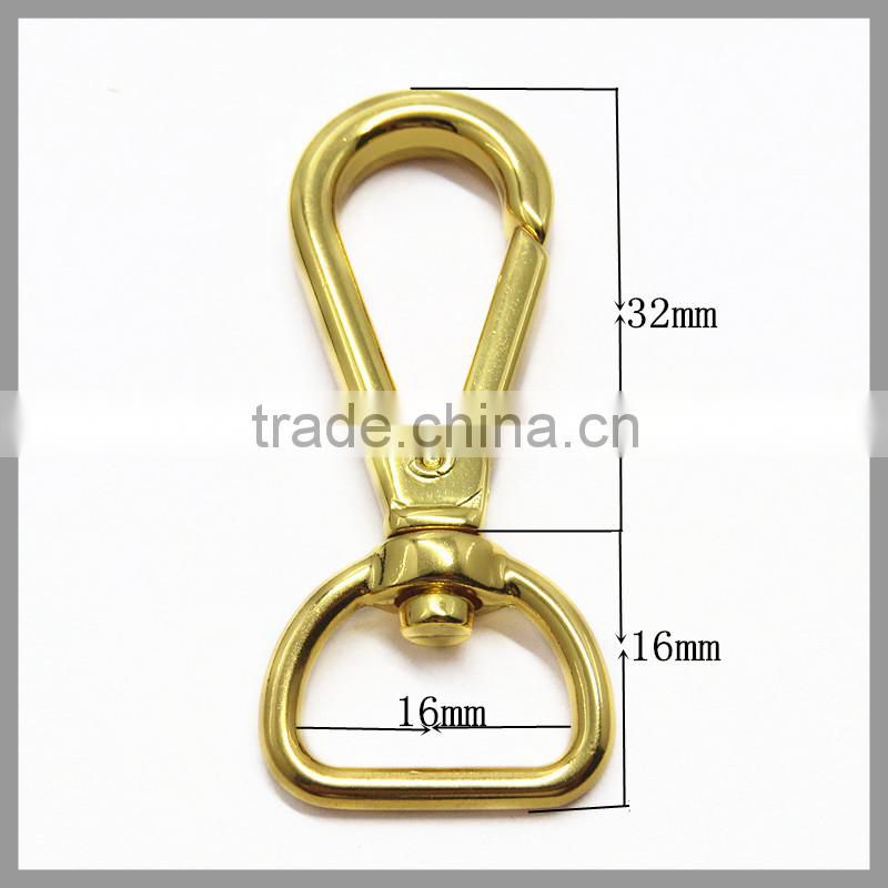 16mm Gold Dog Snap Hook For The Pet Collars