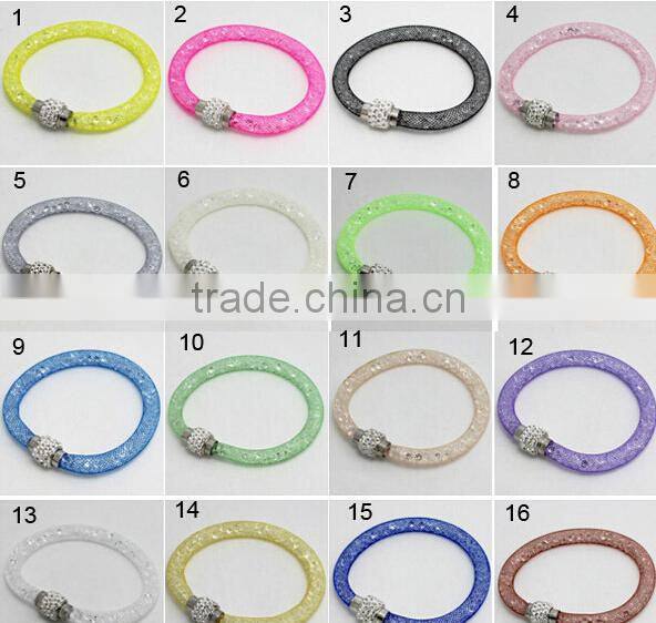 new fashion gold plated silver mesh bracelet stardust mesh bracelet