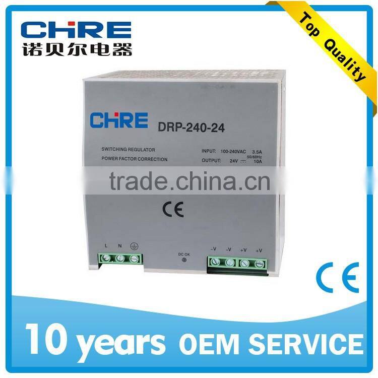 NOBEL 240W Industrial DIN Rail Power Supply 24V DRP-240-24