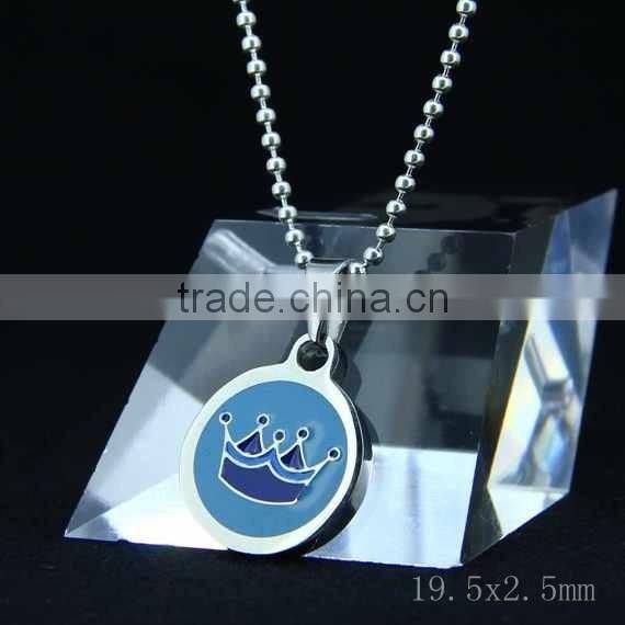 round pendants with enamel patterns