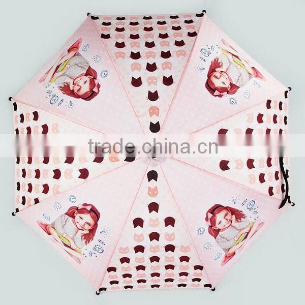 cheap custom design girls straight kids umbrella