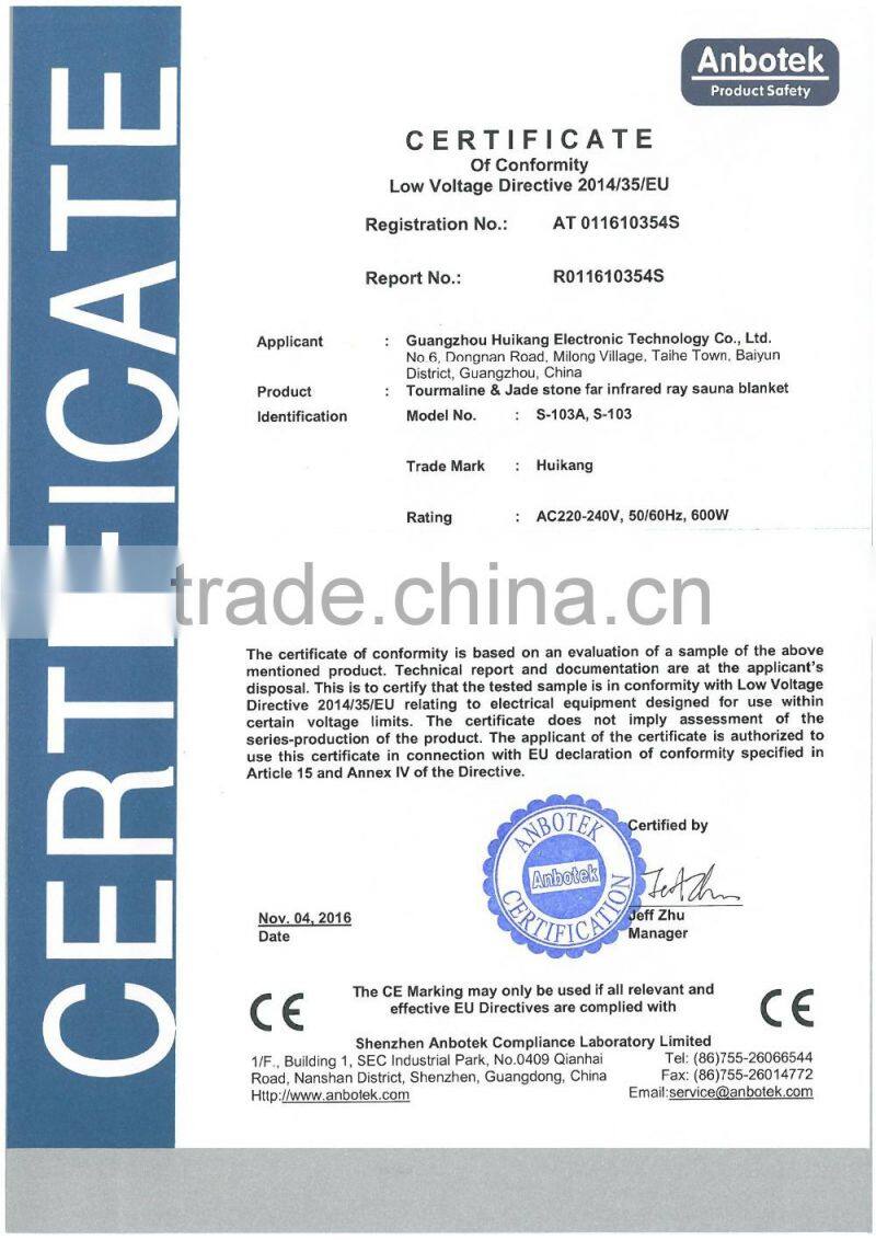 Popular 3 heating zones sleeping bag for slimming and body shaping