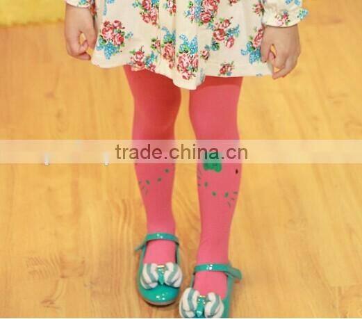 Baby legging candy color girl pantyhose velvet material for 0-11 year old girl