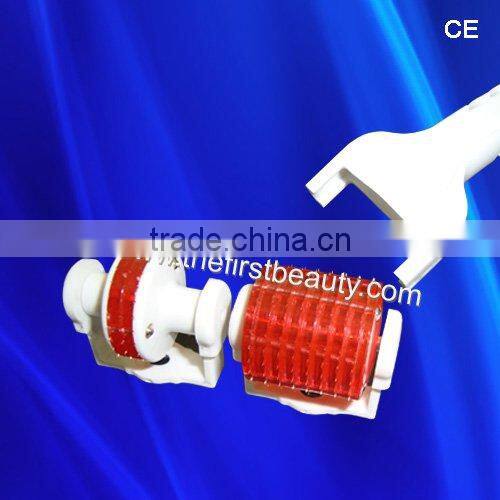 633 nm high energy narrow spectrum photon therapy red LED light derma roller for skin care