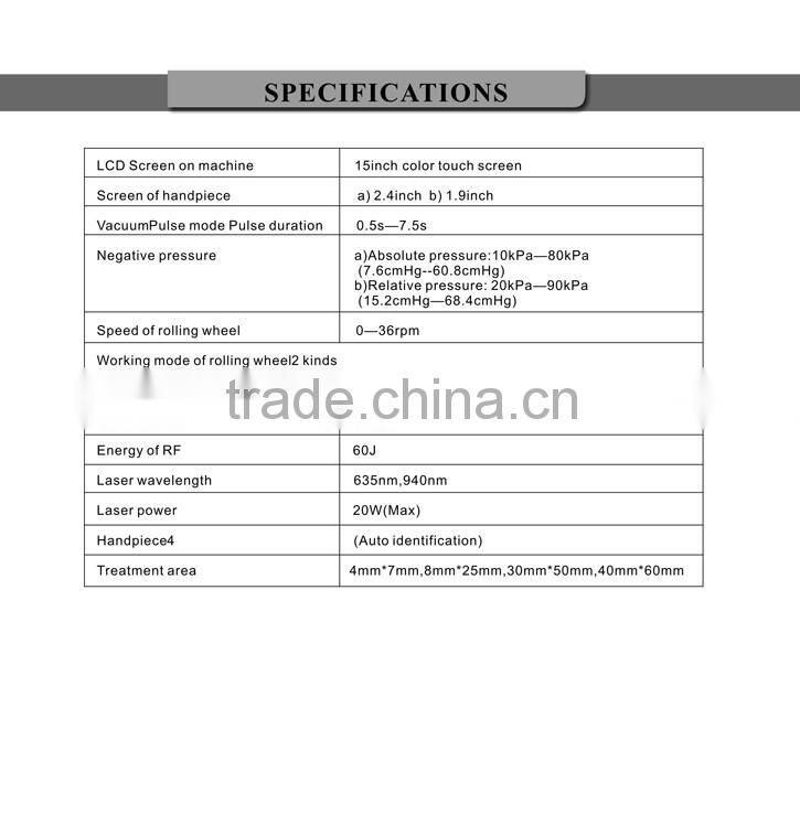 Vacuum Ultrasonic Cavitation Machine