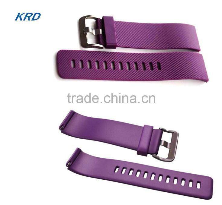 12 Colors Soft Silicone Watch Band Rubber Watch Strap Band For Fitbit Blaze Smart Watch