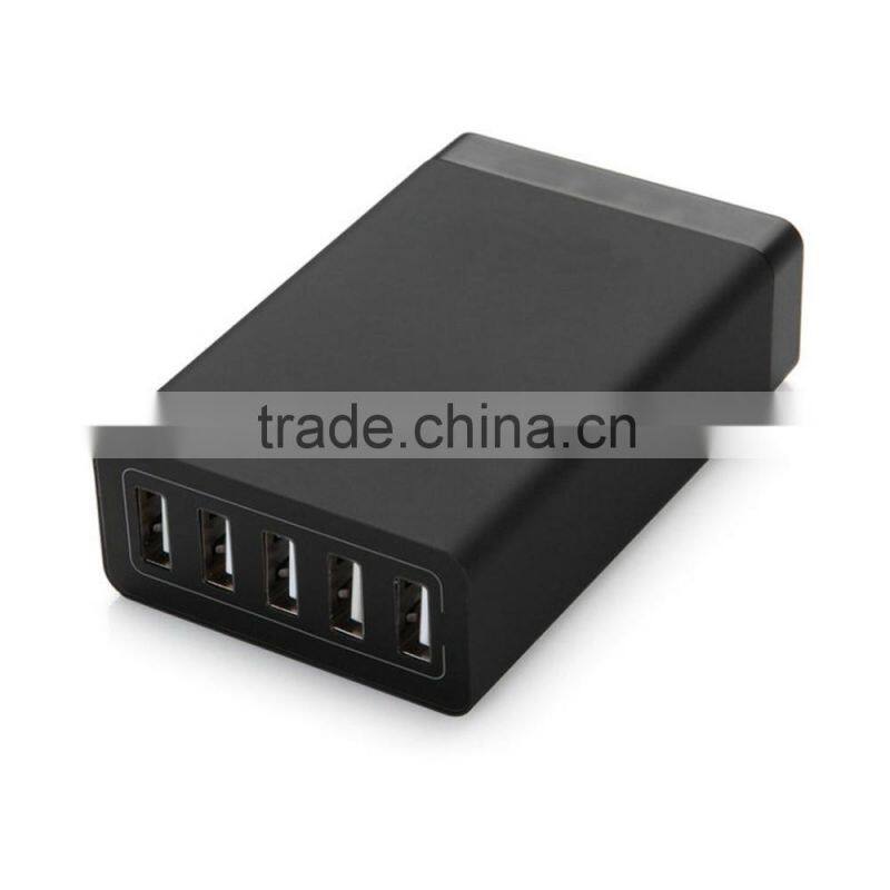 Wholesale Cell Phone Charger 5 ports usb travel charger portable With US EU plug