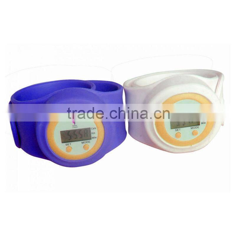 cheap promotional gift multifunction silicone bracelet best wrist pedometer