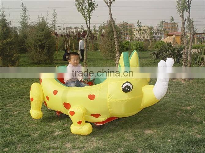 Hot sale outdoor inflatable electric car children battery car