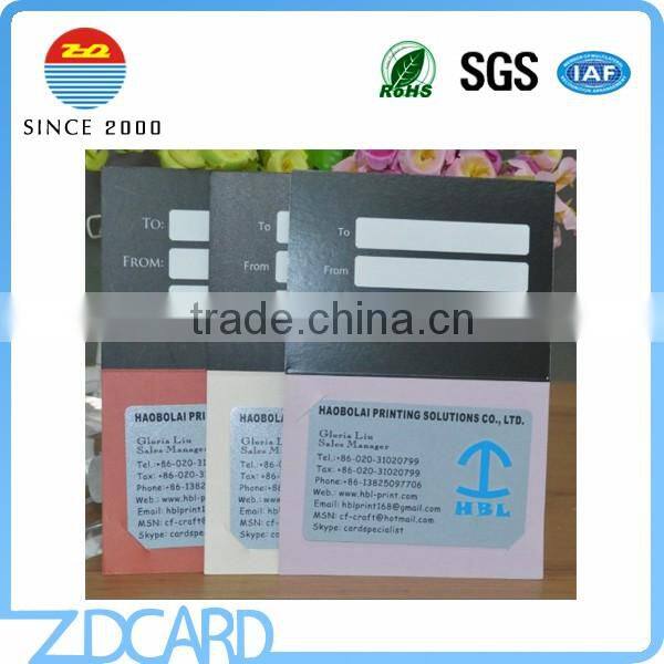 CMYK Printing Gift Card Brochure and Flyer,Leaflet,Booklet