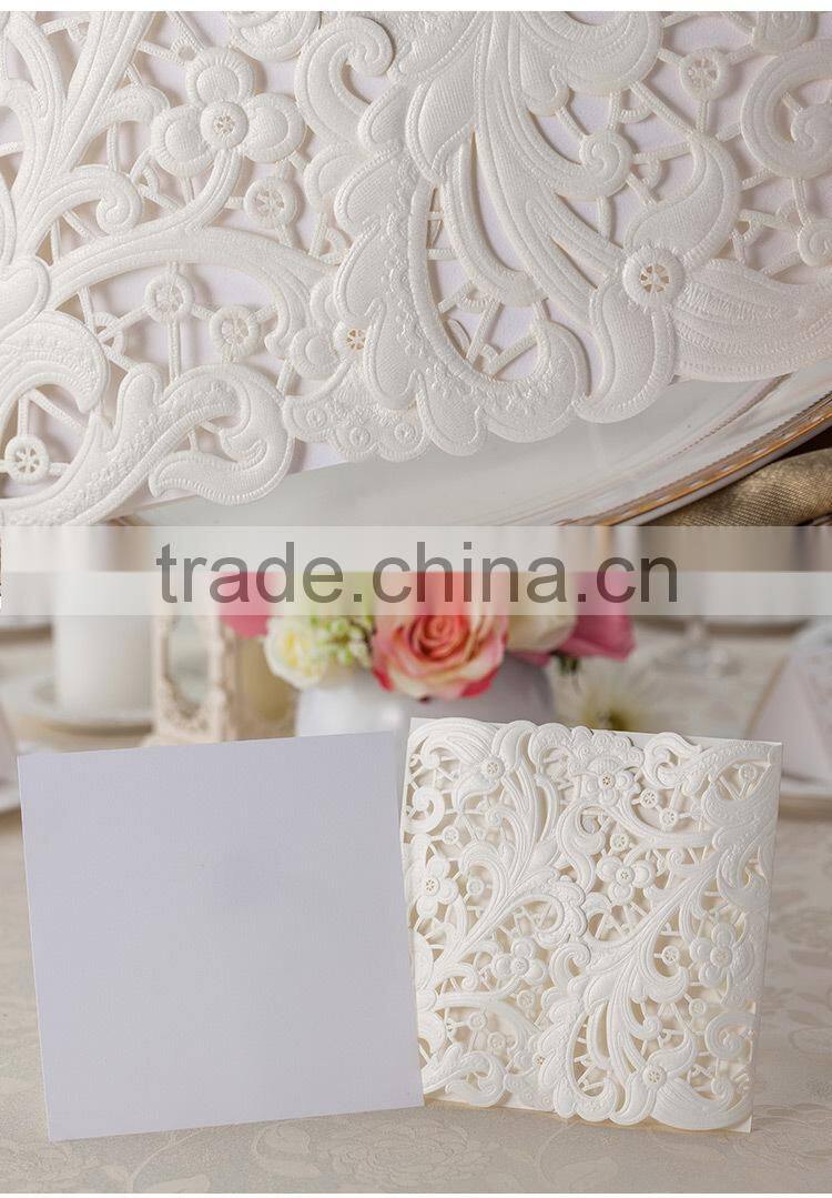 Tree shape handmade wedding invitation card