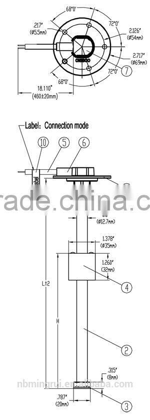 MR-MS5-400 fuel gauge tank float
