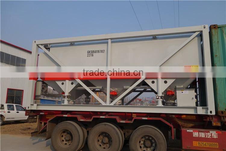 2017 hot sale movable horizontal cement silo for sale