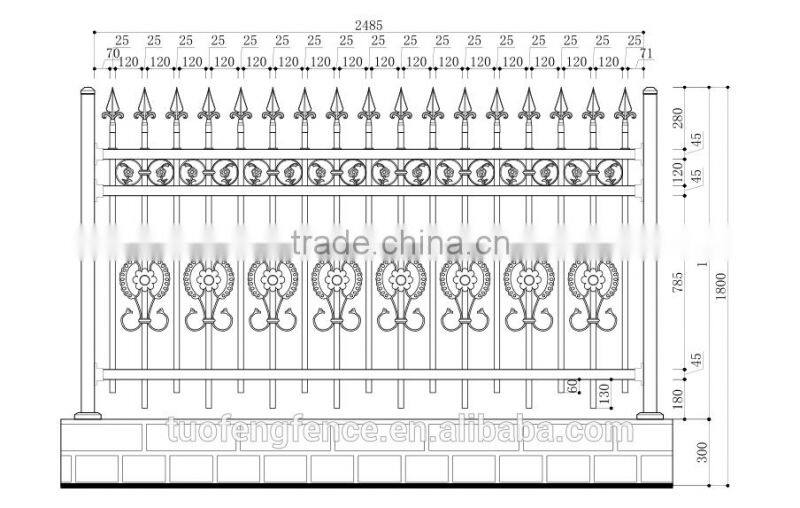 New Design Wrought Iron Railing