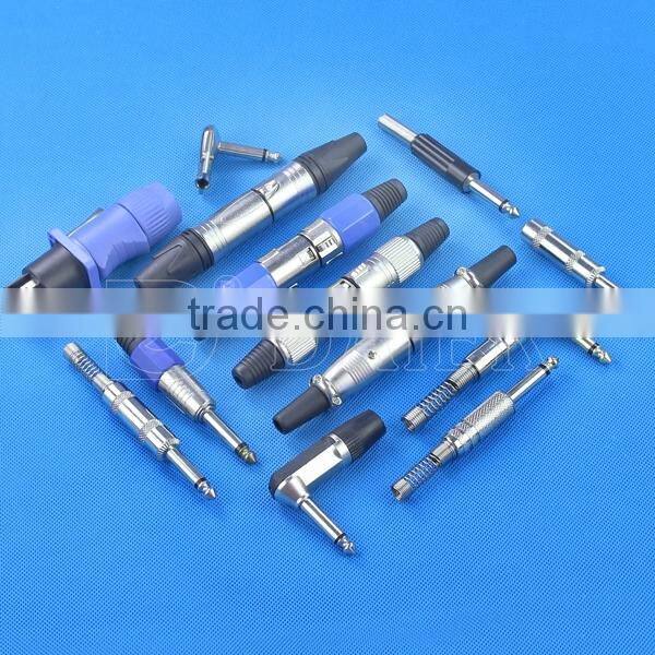 PJ-646C Daier plastic 1/4''/ 6.35mm Mono/Stereo Enclosed Jack