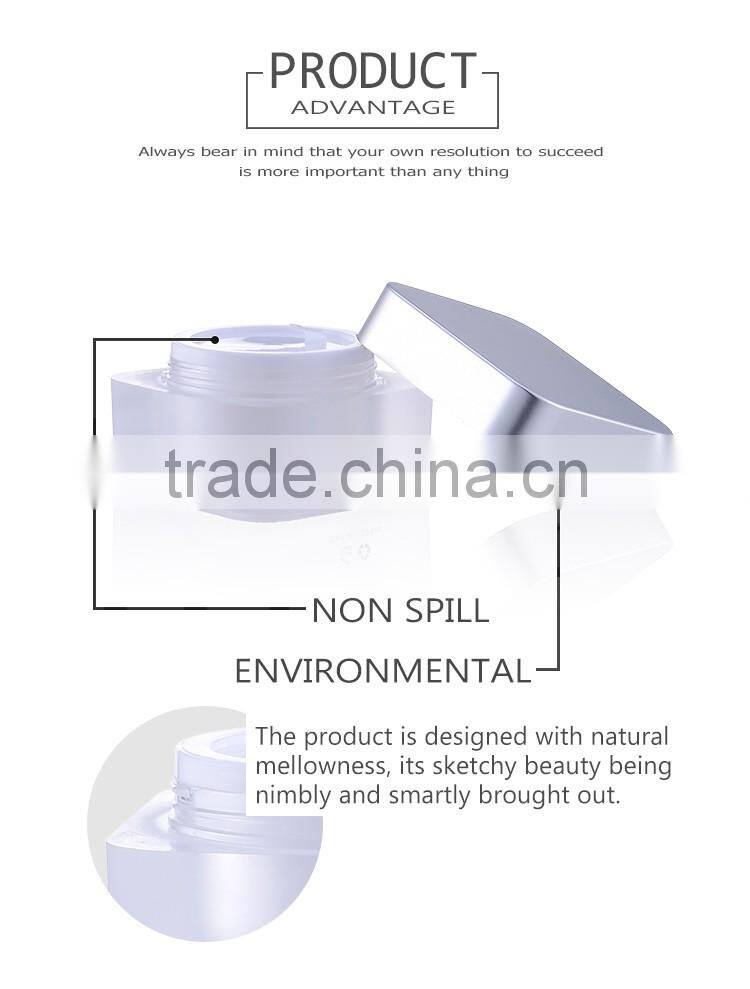 High quality china made square small clear lotion face cosmetics cream empty jar