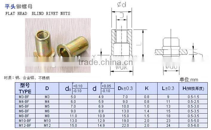STAINLESS STEEL RIVET NUT GOOD QUALITY