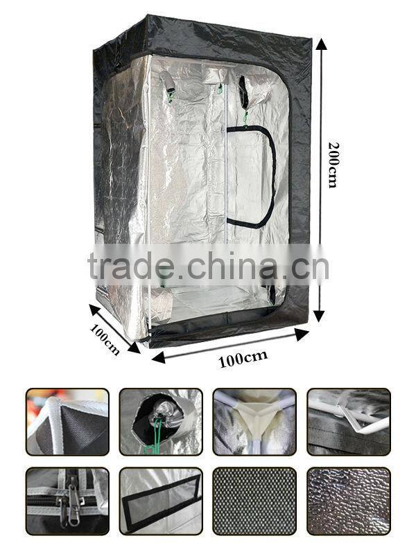 Garden greenhouses mylar reflective square tent