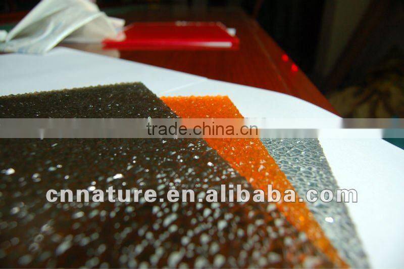 Bayer raw material colour polycarbonate embossed sheet